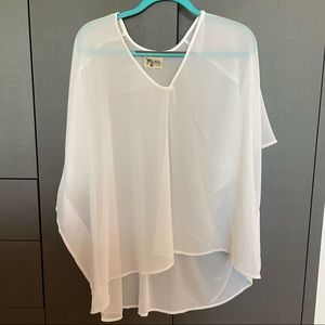White Sheer Cover Up